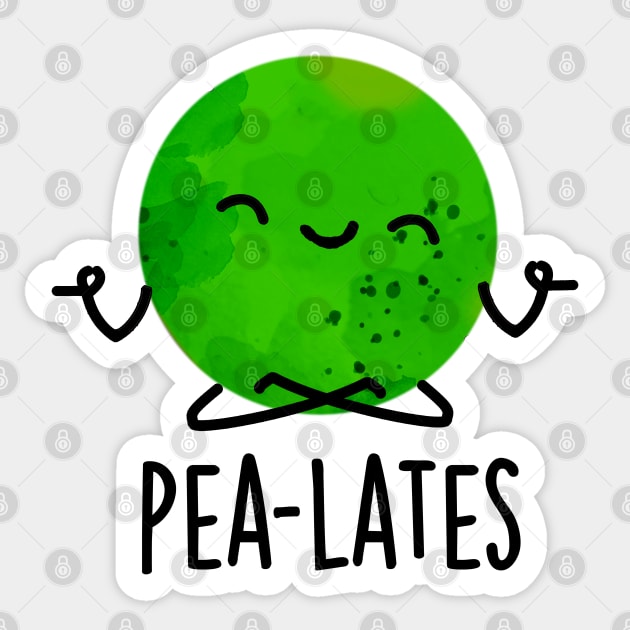 Pea-lates Cute Pilates Pea Pun Sticker by punnybone